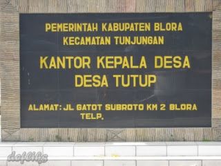7 Nama Desa Paling Aneh di Indonesia desa tutup